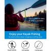 OCEANBROAD Kayak Paddle Leash Stretchable Strap Lanyard Rope for SUP Kayaking Boating Canoeing Fishing Pole Rod 4-7 Feet(Green)