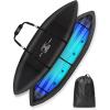 OCEANBROAD Kayak Cover, Water-Resistant UV-Resistant Kayak Canoe Fishing Boat Dust Covers for Outdoor Storage, Suitable for 10.8-12ft Length, Up to 38in Width, 300D Black(600D Black)