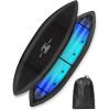 OCEANBROAD Kayak Cover, Water-Resistant UV-Resistant Kayak Canoe Fishing Boat Dust Covers for Outdoor Storage, Suitable for 10.8-12ft Length, Up to 38in Width, 300D Black(300D Black)