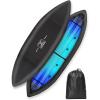 OCEANBROAD Kayak Cover, Water-Resistant UV-Resistant Kayak Canoe Fishing Boat Dust Covers for Outdoor Storage, Suitable for 10.8-12ft Length, Up to 38in Width, 300D Black(420D Black)