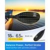OCEANBROAD Adjustable Carbon Fiber Kayak Paddle 86in/220cm to 94in/240cm Kayaking Oar for Adults with Paddle Leash 1 Paddle(12K Carbon Print)