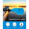 OCEANBROAD Adjustable Kayak Paddle 86in/220cm to 94in/240cm Kayaking Boating Canoeing Oar with Paddle Leash 1 Paddle(Blue)
