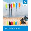 OCEANBROAD Adjustable Kayak Paddle 86in/220cm to 94in/240cm Kayaking Boating Canoeing Oar with Paddle Leash 1 Paddle(Orange)