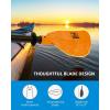 OCEANBROAD Adjustable Kayak Paddle 86in/220cm to 94in/240cm Kayaking Boating Canoeing Oar with Paddle Leash 1 Paddle(Orange)