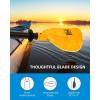 OCEANBROAD Adjustable Kayak Paddle 86in/220cm to 94in/240cm Kayaking Boating Canoeing Oar with Paddle Leash 1 Paddle(Yellow)