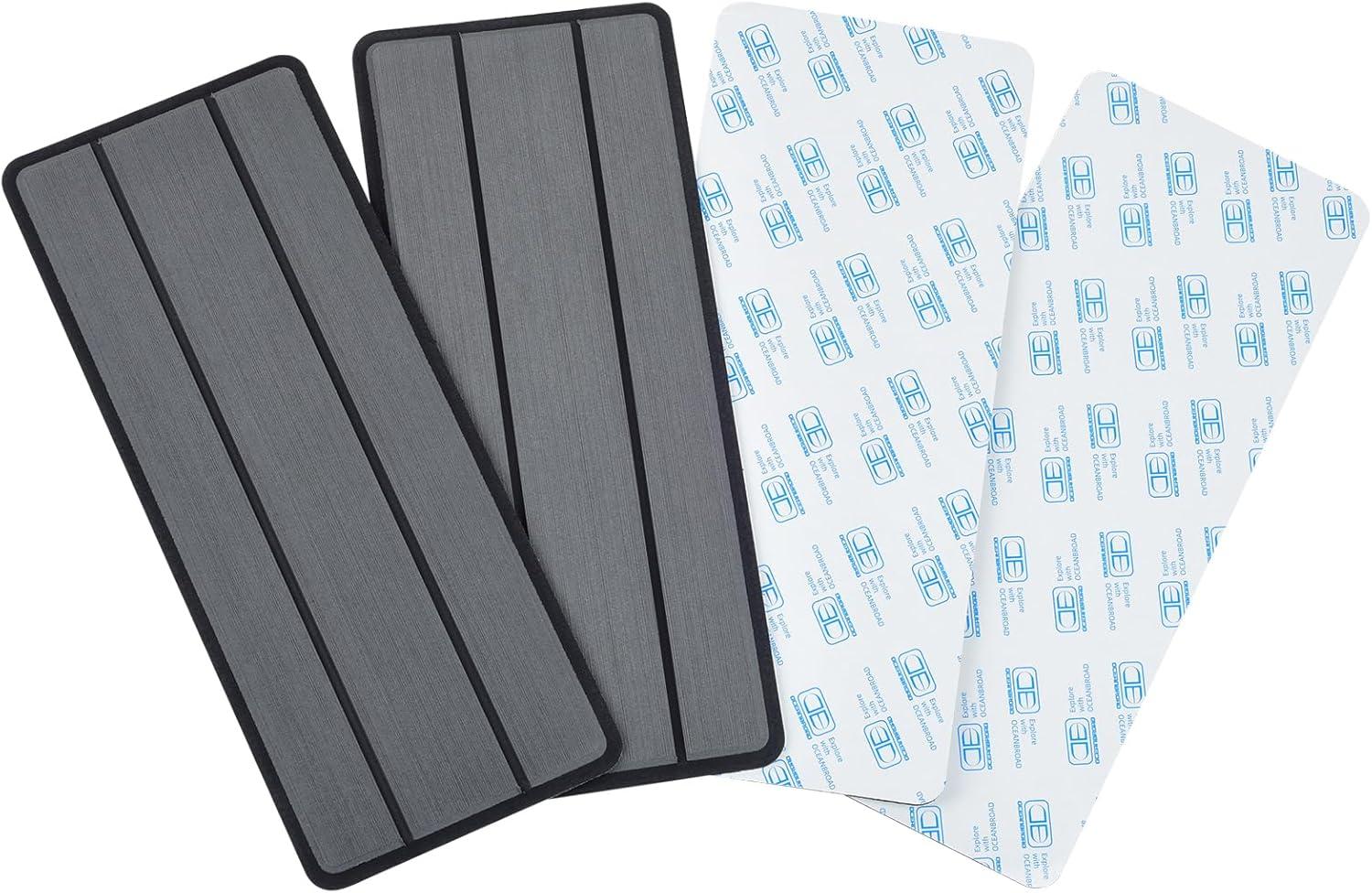 imageOCEANBROAD EVA Foam RV Step Cover 16L x 65W 4 Pack with Self Adhesive for Ladders Trailers Truck Campers Stair Treads Camouflage BlueDark Gray