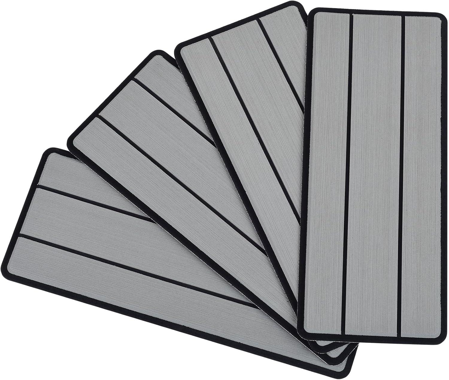 imageOCEANBROAD EVA Foam RV Step Cover 16L x 65W 4 Pack with Self Adhesive for Ladders Trailers Truck Campers Stair Treads Camouflage BlueGray
