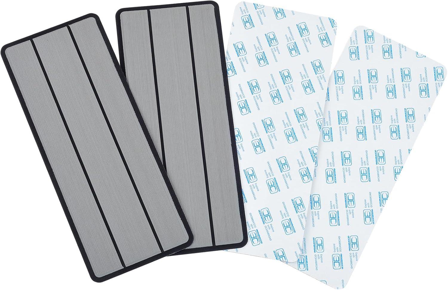 imageOCEANBROAD EVA Foam RV Step Cover 16L x 65W 4 Pack with Self Adhesive for Ladders Trailers Truck Campers Stair Treads Camouflage BlueGray