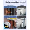 OCEANBROAD Boat Bumpers for Docking, Boat Dock Bumpers for Edge & Side, Marine Fender Guard with Stainless Steel Hardware, UV-Resistant PVC, Vertical Dock Protection for Straight Edge Installation(Black)