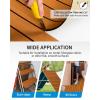 OCEANBROAD Boat Flooring with 3M 99786+ High Strength Adhesive Backing EVA Foam Self-Adhesive 96”x45.6” Faux Teak Marine Decking Sheet for Jon Boats Yacht RV Floor(Brown with Black Lines)