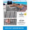 OCEANBROAD Boat Flooring with 3M 99786+ High Strength Adhesive Backing EVA Foam Self-Adhesive 96”x45.6” Faux Teak Marine Decking Sheet for Jon Boats Yacht RV Floor(Gray with Black Lines)