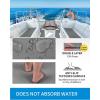 OCEANBROAD Brushed Boat Flooring 96”x16”/23.5”/38”/47” Self-Adhesive EVA Foam Sheet Non-Slip Traction Pad for Boats Surfboard SUP Paddle Board Kayak Yacht, Camel Brown/Dark Gray/Gray/Camo(Gray)
