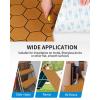 OCEANBROAD CNC Cut Hexagon Boat Flooring 96”x15”/45” Self-Adhesive EVA Foam Sheet Non-Slip Traction Pad Marine Grip Mat for Boats Surfboard SUP Paddle Board Yacht(Brown with Black Lines)