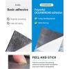 OCEANBROAD CNC Cut Hexagon Boat Flooring 96”x15”/45” Self-Adhesive EVA Foam Sheet Non-Slip Traction Pad Marine Grip Mat for Boats Surfboard SUP Paddle Board Yacht(Gray with Black Lines)