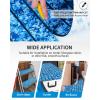OCEANBROAD Camo Boat Flooring Self-Adhesive Backing Camouflage Decking 96”x45.6”/36”/28.8”/16.8”, 48”x16.8” EVA Foam Self-Adhesive Non-Slip Marine Sheet for Boats Helm Pad RV Floor(Camo Blue)
