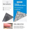 OCEANBROAD Camo Boat Flooring Self-Adhesive Backing Camouflage Decking 96”x45.6”/36”/28.8”/16.8”, 48”x16.8” EVA Foam Self-Adhesive Non-Slip Marine Sheet for Boats Helm Pad RV Floor(Camo Black)