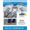 OCEANBROAD Camo Boat Flooring Self-Adhesive Backing Camouflage Decking 96”x45.6”/36”/28.8”/16.8”, 48”x16.8” EVA Foam Self-Adhesive Non-Slip Marine Sheet for Boats Helm Pad RV Floor(Camo Black)