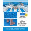 OCEANBROAD Camouflage Boat Flooring 96”x16”/23.5”/38”/47” Strip Cut Grooves Self-Adhesive EVA Foam Sheet Non-Slip Traction Pad for Boats Decking Surfboard SUP Paddleboard Kayak(Blue)