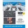 OCEANBROAD Camouflage Boat Flooring 96”x16”/23.5”/38”/47” Strip Cut Grooves Self-Adhesive EVA Foam Sheet Non-Slip Traction Pad for Boats Decking Surfboard SUP Paddleboard Kayak(Dark Gray)