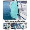 OCEANBROAD EVA Boat Fenders, 17″ x 8″ Boat Bumpers for Docking, with Quick-Lock Rope & Strap, Fit for Pontoon, Jon, Ski and Fishing Boats, Marine-Grade Foam for Hull Protection(Blue)
