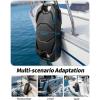 OCEANBROAD EVA Boat Fenders, 17″ x 8″ Boat Bumpers for Docking, with Quick-Lock Rope & Strap, Fit for Pontoon, Jon, Ski and Fishing Boats, Marine-Grade Foam for Hull Protection(Gray)