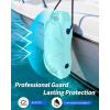 OCEANBROAD EVA Boat Fenders, 17″ x 8″ Boat Bumpers for Docking, with Quick-Lock Rope & Strap, Fit for Pontoon, Jon, Ski and Fishing Boats, Marine-Grade Foam for Hull Protection(Blue)