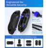 OCEANBROAD EVA Boat Fenders, 17″ x 8″ Boat Bumpers for Docking, with Quick-Lock Rope & Strap, Fit for Pontoon, Jon, Ski and Fishing Boats, Marine-Grade Foam for Hull Protection(Black)