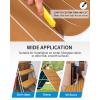 OCEANBROAD EVA Foam Boat Flooring with 3M Adhesive Backing Marine Self-Adhesive Decking 96”x45.6”/36”/28.8”/16.8”, 48”x16.8” Faux Teak Sheet for Jon Boats Swim Platform Helm Pad RV Floor(Brown with White Seam Lines)