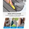OCEANBROAD EVA Foam Boat Flooring with 3M Adhesive Backing Marine Self-Adhesive Decking 96”x45.6”/36”/28.8”/16.8”, 48”x16.8” Faux Teak Sheet for Jon Boats Swim Platform Helm Pad RV Floor(Gray with Black Seam Lines)