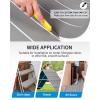 OCEANBROAD EVA Foam Boat Flooring with 3M Adhesive Backing Marine Self-Adhesive Decking 96”x45.6”/36”/28.8”/16.8”, 48”x16.8” Faux Teak Sheet for Jon Boats Swim Platform Helm Pad RV Floor(Gray with White Seam Lines)