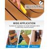 OCEANBROAD EVA Foam Boat Flooring with 3M Adhesive Backing Marine Self-Adhesive Decking 96”x45.6”/36”/28.8”/16.8”, 48”x16.8” Faux Teak Sheet for Jon Boats Swim Platform Helm Pad RV Floor(Brown with Black Seam Lines)