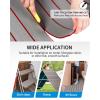 OCEANBROAD EVA Foam Boat Flooring with 3M Adhesive Backing Marine Self-Adhesive Decking 96”x45.6”/36”/28.8”/16.8”, 48”x16.8” Faux Teak Sheet for Jon Boats Swim Platform Helm Pad RV Floor(Gray with Red Seam Lines)