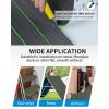OCEANBROAD EVA Foam Boat Flooring with 3M Adhesive Backing Marine Self-Adhesive Decking 96”x45.6”/36”/28.8”/16.8”, 48”x16.8” Faux Teak Sheet for Jon Boats Swim Platform Helm Pad RV Floor(Dark Gray with Green Seam Lines)