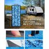OCEANBROAD EVA Foam RV Step Cover 16”L x 6.5”W 4 Pack with Self Adhesive for Ladders Trailers Truck Campers Stair Treads, Camouflage Blue(Camo Blue)