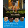 OCEANBROAD EVA Foam RV Step Cover 16”L x 6.5”W 4 Pack with Self Adhesive for Ladders Trailers Truck Campers Stair Treads, Camouflage Blue(Camo Brown)