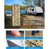 OCEANBROAD EVA Foam RV Step Cover 16”L x 6.5”W 4 Pack with Self Adhesive for Ladders Trailers Truck Campers Stair Treads, Camouflage Blue(Camo Brown)