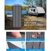 OCEANBROAD EVA Foam RV Step Cover 16”L x 6.5”W 4 Pack with Self Adhesive for Ladders Trailers Truck Campers Stair Treads, Camouflage Blue(Dark Gray)