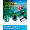 OCEANBROAD Inflatable Sit-in Kayak(NO HIN), 1 Person/2 Person Blow Up Kayak for Adults with Paddle, Kayak Seat, Pedal, Hand Pump and Bag, Blue/Sky Blue(Blue-10.5ft/1 seat)