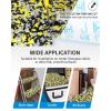 OCEANBROAD Self-Adhesive 96”x16”/23”/38”/47” Camouflage Boat Flooring Non-Slip Marine Grip Pad EVA Foam Sheet for Jon Boat Surfboard SUP Board Kayak, Camo Black/Blue/Green/Brown/Yellow/Gray(Camo Yellow)