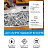 OCEANBROAD Self-Adhesive 96”x16”/23”/38”/47” Camouflage Boat Flooring Non-Slip Marine Grip Pad EVA Foam Sheet for Jon Boat Surfboard SUP Board Kayak, Camo Black/Blue/Green/Brown/Yellow/Gray(Camo Black)