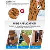 OCEANBROAD Self-Adhesive CNC Cut Diamond Pattern Boat Flooring EVA Foam Marine Boat Decking Sheet Non-Slip Mat for Boats Yacht Helm Pad RV Floor(Brown with Black Lines)