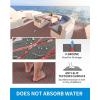 OCEANBROAD Self-Adhesive CNC Cut Diamond Pattern Boat Flooring EVA Foam Marine Boat Decking Sheet Non-Slip Mat for Boats Yacht Helm Pad RV Floor(Dark Gray with Red Lines)