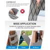 OCEANBROAD Self-Adhesive CNC Cut Diamond Pattern Boat Flooring EVA Foam Marine Boat Decking Sheet Non-Slip Mat for Boats Yacht Helm Pad RV Floor(Gray with Black Lines)