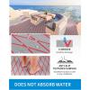 OCEANBROAD Self-Adhesive CNC Cut Diamond Pattern Boat Flooring EVA Foam Marine Boat Decking Sheet Non-Slip Mat for Boats Yacht Helm Pad RV Floor(Gray with Red Lines)
