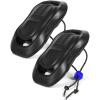 OCEANBROAD EVA Boat Fenders, 17″ x 8″ Boat Bumpers for Docking, with Quick-Lock Rope & Strap, Fit for Pontoon, Jon, Ski and Fishing Boats, Marine-Grade Foam for Hull Protection(Black)