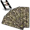 OCEANBROAD EVA Foam RV Step Cover 16”L x 6.5”W 4 Pack with Self Adhesive for Ladders Trailers Truck Campers Stair Treads, Camouflage Blue(Camo Green)