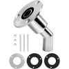 OCEANBROAD Stainless Steel 316 Thru Hull Exhaust, Fitting 22mm/24mm Hose Pipe Marine Exhaust Port for Webasto, Planar, Eberspacher, Chinese Diesel Parking heaters, with Bolts and Nuts(24 mm)