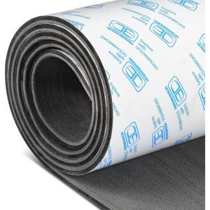 OCEANBROAD Brushed Boat Flooring 96”x16”/23.5”/38”/47” Self-Adhesive EVA Foam Sheet Non-Slip Traction Pad for Boats Surfboard SUP Paddle Board Kayak Yacht, Camel Brown/Dark Gray/Gray/Camo(Dark Gray)