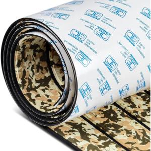 OCEANBROAD Camo Boat Flooring Self-Adhesive Backing Camouflage Decking 96”x45.6”/36”/28.8”/16.8”, 48”x16.8” EVA Foam Self-Adhesive Non-Slip Marine Sheet for Boats Helm Pad RV Floor(Camo Brown)