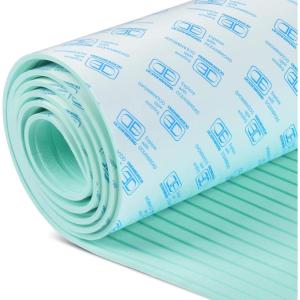 OCEANBROAD Camouflage Boat Flooring 96”x16”/23.5”/38”/47” Strip Cut Grooves Self-Adhesive EVA Foam Sheet Non-Slip Traction Pad for Boats Decking Surfboard SUP Paddleboard Kayak(Mint Green)